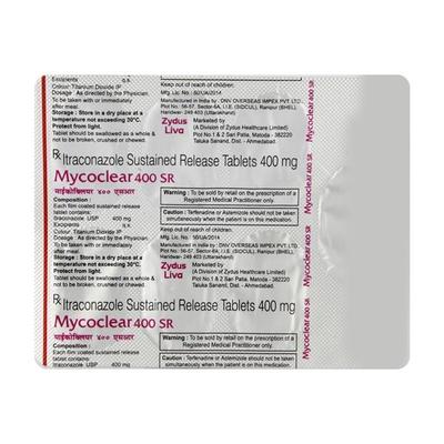 Mycoclear SR 400mg Tablet 7'S - Fungal Infections-Anf
