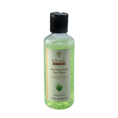 Khadi Shuddha Aloe Vera Scrub Face Wash 210 ml - Face Wash & Cleansers