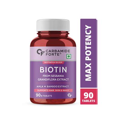 CF Biotinova-Silver Biotin 10000 mcg+ Veg Tablet 90's - Hair & Skin
