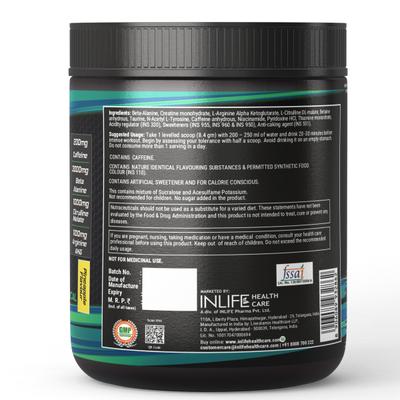 Inlife Pre Workout Powder - Pineapple Flavour 200 g - Workout Essentials