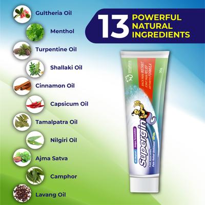 Supergin Instant Pain Relief Ointment 30 g - Balm/Ointments