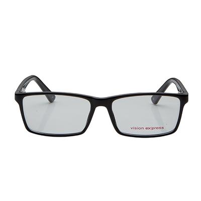 Vision Express 28976 Black Rectangle Eyeglasses (Including Anti-Reflective Coating Lens) 1's - Wearables Eye Glasses
