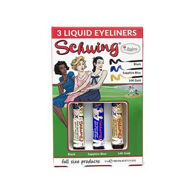theBalm cosmetics Schwing Trio (14K Gold/Sapphire Blue/Black) Liquid Eyeliner 5.1 ml - Eyeliners