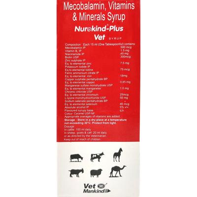 Vet Mankind Nurokind - Plus Vet Syrup 500 ml - Feed Supplement