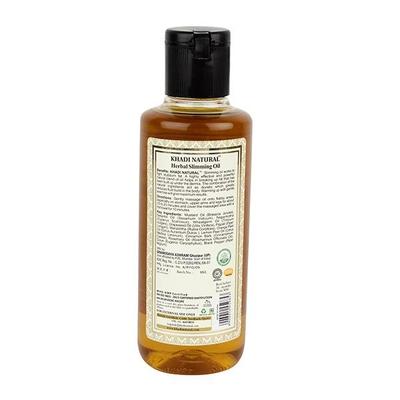 Khadi Natural Herbal Slimming Oil - Mustard & Sesame 210 ml - Personal Care (Ayush)