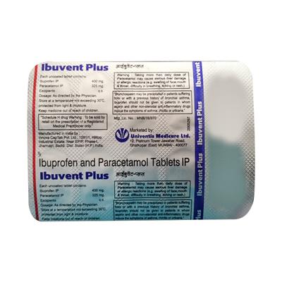 IBUVENT PLUS Tablet 10's - Pain relief-Nsa