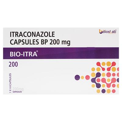 BIO ITRA 200 Capsule 10's - Fungal Infections-Anf