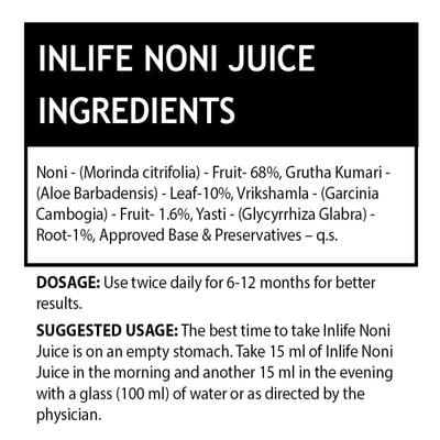 INLIFE Noni Juice Concentrate 1 lr - Weight Loss