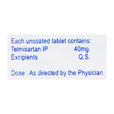 TELMISTAL 40 Tablet 10's - Hypertension-Ang