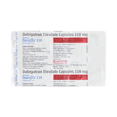 Dabigza 110mg Capsule 10'S - Blood Clot-Ant