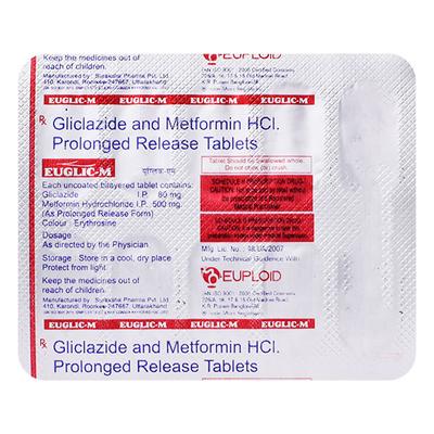 EUGLIC M Tablet 10's - Diabetes-Ant