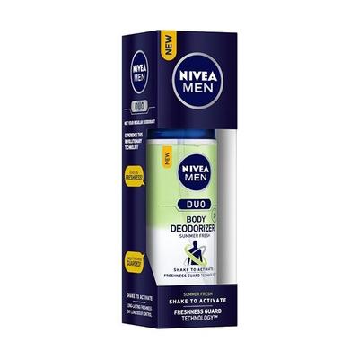 Nivea Men Duo Body Deodorizer Summer Fresh 100 ml - Men Deodorants/Roll-Ons