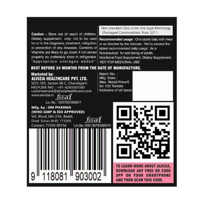 Alvizia Multivitamins for Women Veg Tablet 100's - Multi-Vitamins
