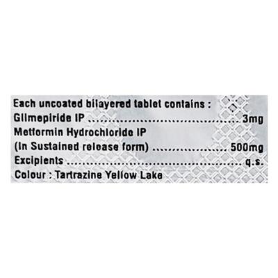 GLIMINYLE M 3mg Tablet 10's - Diabetes-Ant