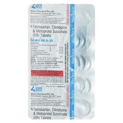 BITATEL MLN 50 Tablet 10's - Hypertension-Ana