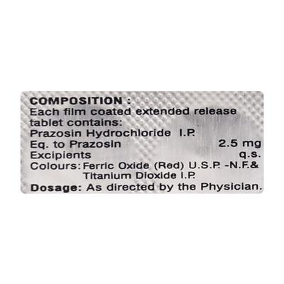PRAZOSURE XL 2.5 Tablet 10's - Hypertension-Per