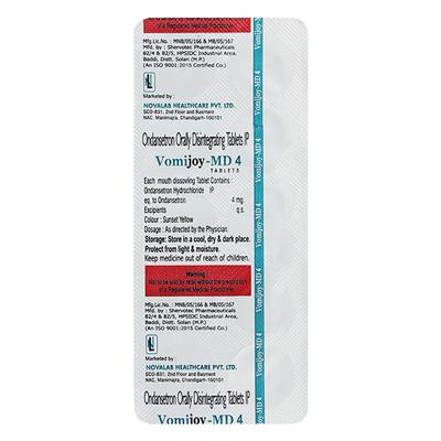 VOMIJOY MD 4 Tablet 10's - Vomitting/Emesis-Ant