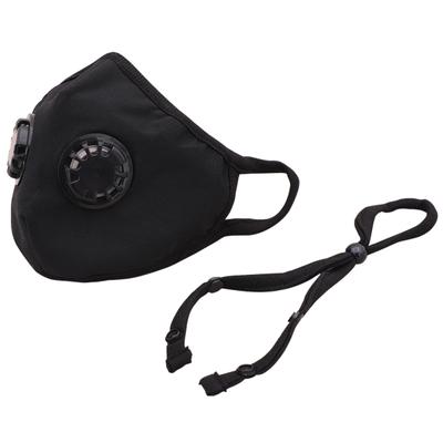 Smog Guard N99 Face Mask With Two Valves (L) - Black (Pack of 1) - Face Mask