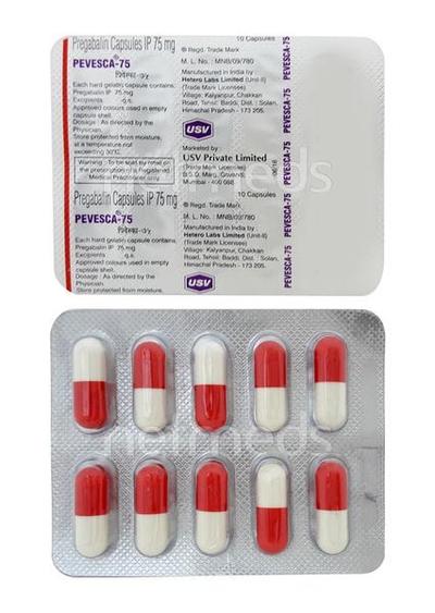 Pevesca 75mg Capsule 10'S - Neuropathic Pain-Dru