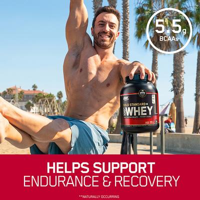 Optimum Nutrition (ON) 100% Whey Gold Standard Powder - Vanilla Ice Cream 10 lb - Whey Proteins