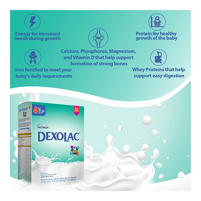 Dexolac Stage 4 (18 to 24 Months) Powder 400 gm (Refill Pack) - Baby And Infant Supplements