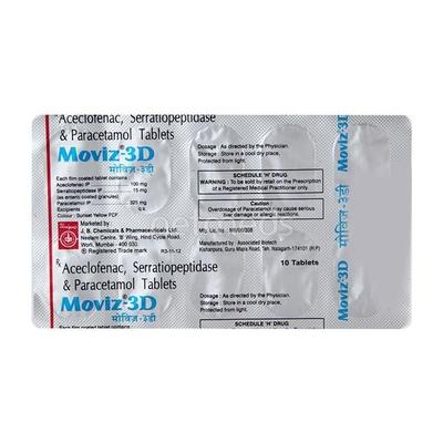 Moviz 3D Tablet 10'S - Pain relief-Ano
