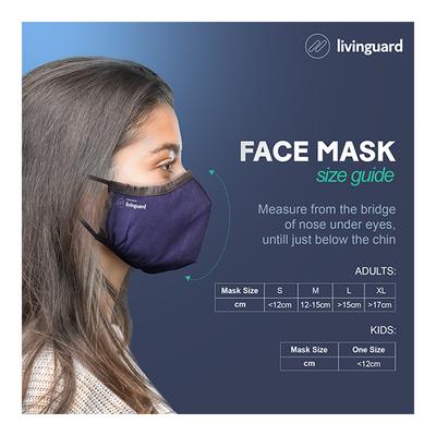 Livinguard Face Mask Ultra With Valve (M) - Blue (Pack of 1) - Face Mask