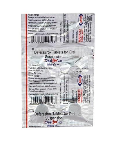 Desifer 400mg Tablet 6'S - Poisoning/Overdose-Ant