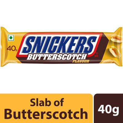 Snickers Butterscotch Chocolate Bar 40 gm - Nutritional Bars