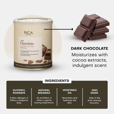 Rica Liposoluble Wax - Dark Chocolate 800 ml - Shaving & Hair Removal