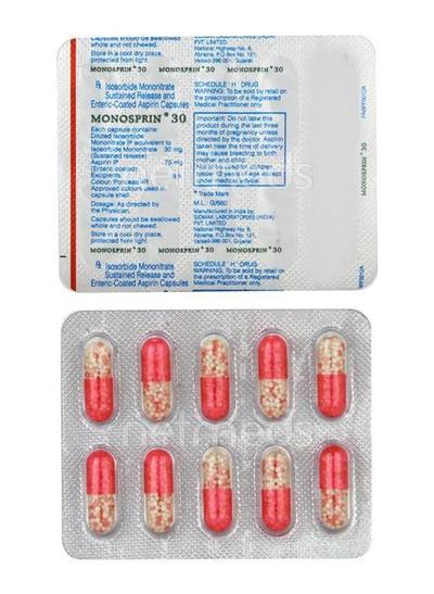 Monosprin 30mg Capsule 10'S - Angina