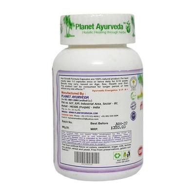 Planet Ayurveda Hair Growth Formula Capsules 60's - Health Products
