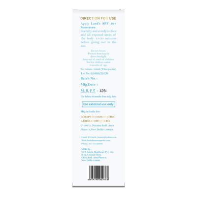 Lord's SPF 50+ Sunscreen 100 ml - Personal Care(Homeopathy)