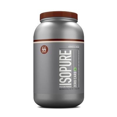 Isopure Zero Carb Protein Powder - Cookies & Cream Flavour 3 lb - Workout Essentials