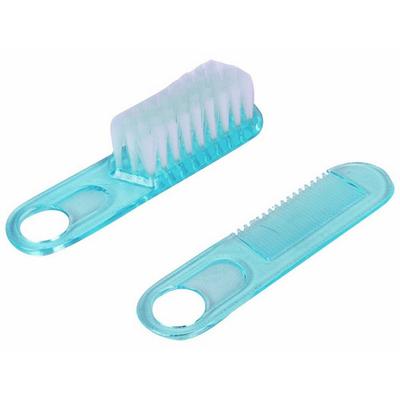 Farlin Comb & Brush Set (0+ Months) - Blue 1's - Baby Grooming