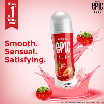Manforce Epic Lube - Strawberry 60 ml - Flavoured Lubes