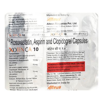 XOTEN CA 10 Capsule 15's - Blood Clot-Ant