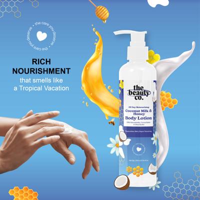 The Beauty Co. All Day Moisturizing Body Lotion - Coconut Milk & Honey 250 ml - Lotions & Creams