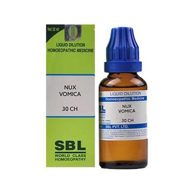 SBL Nux Vomica 30 Liquid 30 ml - Dilutions