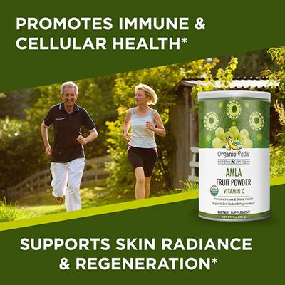 Organic Veda Fruit Powder - Amla & Vitamin C 200 gm - Pure Herbs