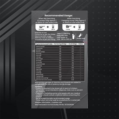 Dr. Morepen Muscle Food 100% Whey Protein Powder - Double Chocolate 1 kg - Whey Proteins
