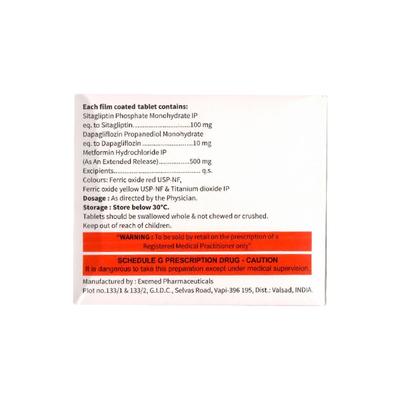 SITAHENZ DM 500 Tablet 10's - Diabetes-Ant