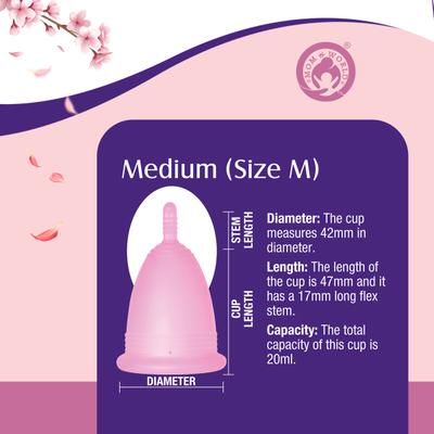 Mom & World Reusable Menstrual Cup (M) 1's - Menstrual Cups