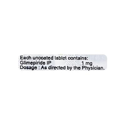 Glitaray 1mg Tablet 10'S - Diabetes-Ant