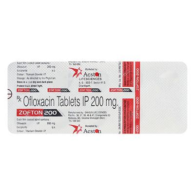 ZOFTON 200 Tablet 10's - Bacterial Infections-Qui
