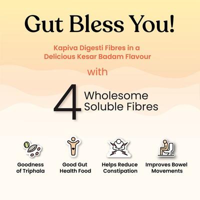 Kapiva Digesti Fibres Powder - Kesar Badam 150 gm - Digestive Care
