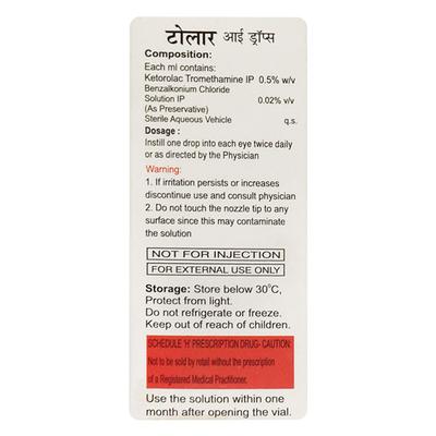 TOLAR Eye Drops 5ml - Eye conditions-Oph