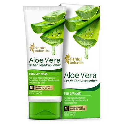 Oriental Botanics Aloe Vera, Green Tea & Cucumber Peel Off Mask 100 ml - Masks & Peels