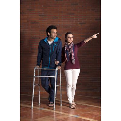 Tynor Walker Invalid's HD All Pods (UN) (L 34) - Silver - Wheelchairs & Walking Sticks