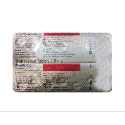 RIVALTO 2.5 Tablet 14's - Blood Clot-Ant